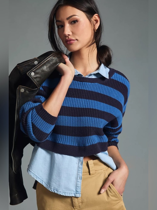Pilcro Sweaters - ANTHROPOLOGIE $148 PILCRO LAYERED SWEATER